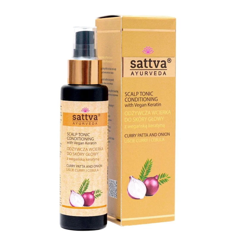 CURRY & CEBULA LEAF NUTRITIONAL HEAD SKIN WIPER 100 ml - SATTVA (AYURVEDA)