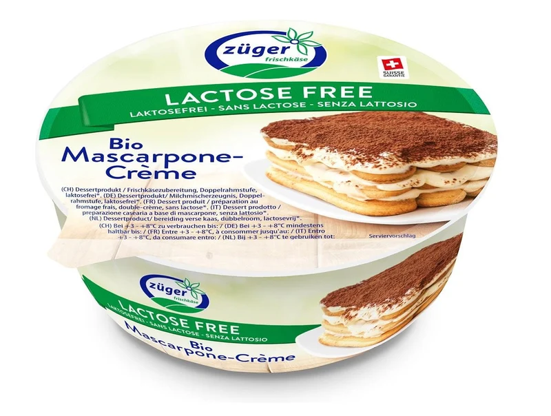 Laktose-reduzierter Mascarpone BIO 250 g - ZUGER
