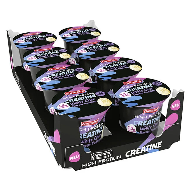 8 x Ehrmann High Protein Creatine Pudding 230 g