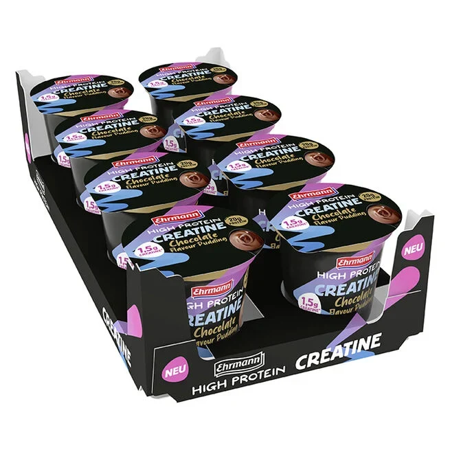 8 x Ehrmann High Protein Creatine Pudding 230 g