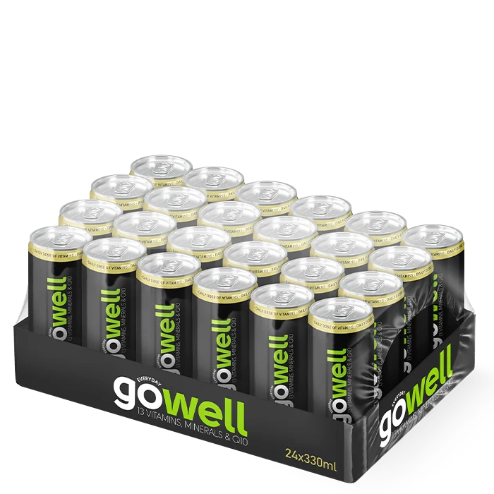 24 x GoWell Funktionsdryck Flak 33 cl