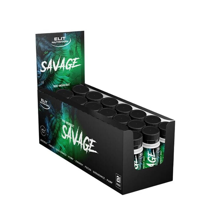 21 x Savage PWO Shot, 60 ml