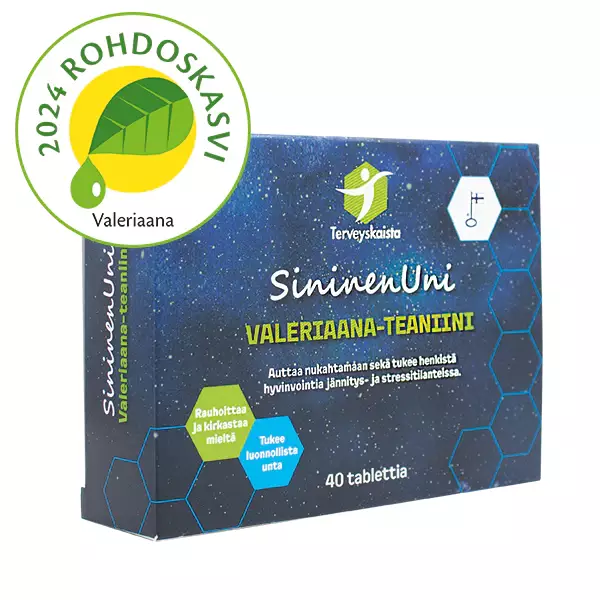 Terveyskaistan SininenUni Valeriana-teanin 40 tbl.