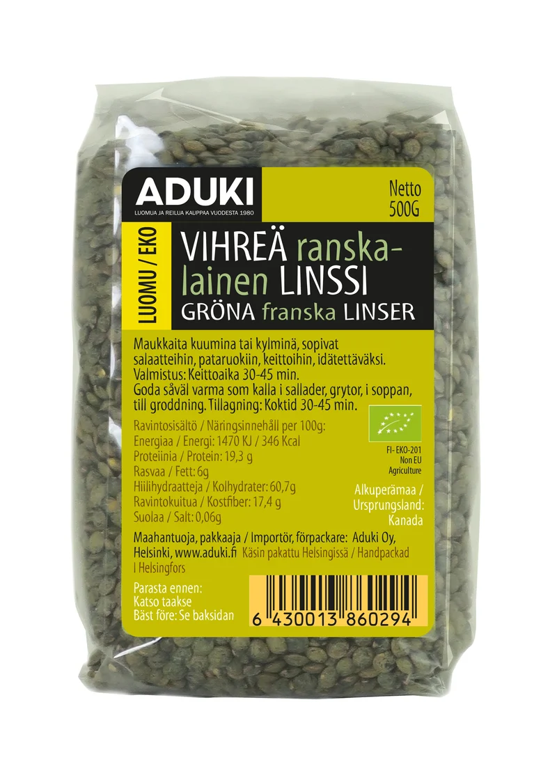 Gröna franska linser, 500 g