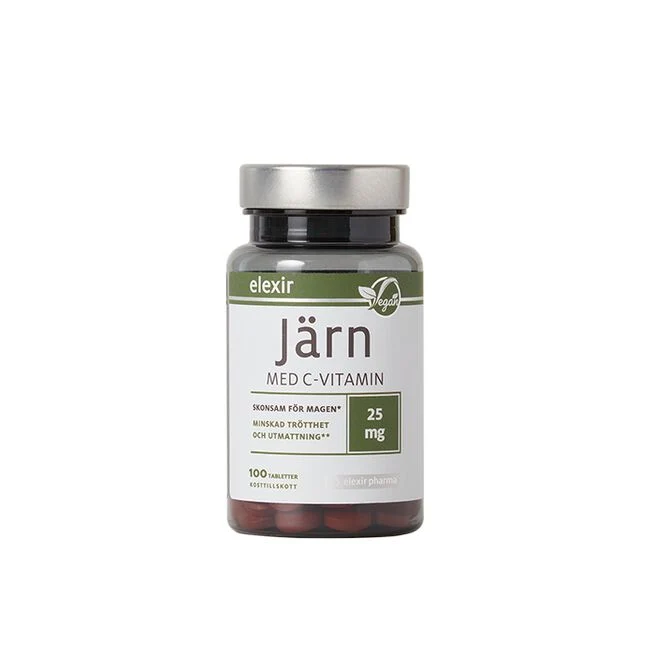 Järn med C-vitamin 100 tabletter