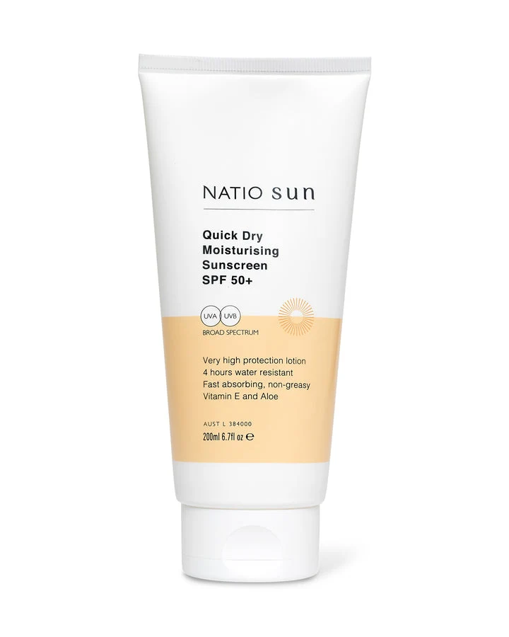 Natio Quick Dry Moist SPF50+ 200ml