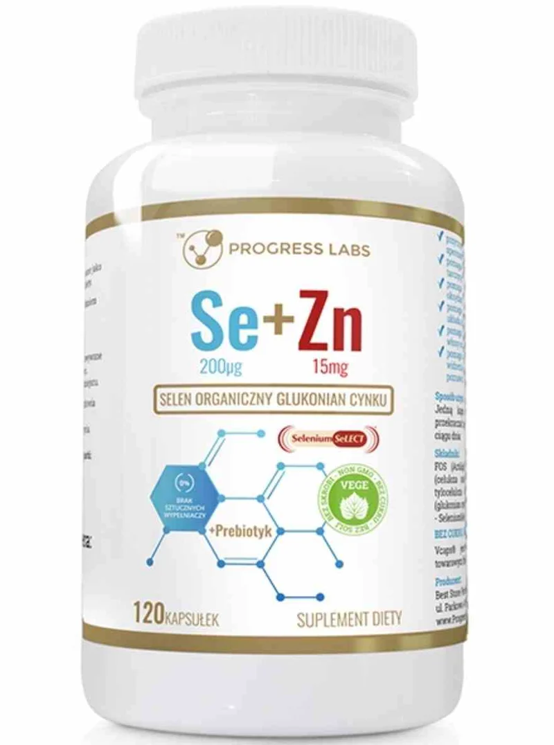 Progress Labs Organisches Selen + Zink 120 Kapseln