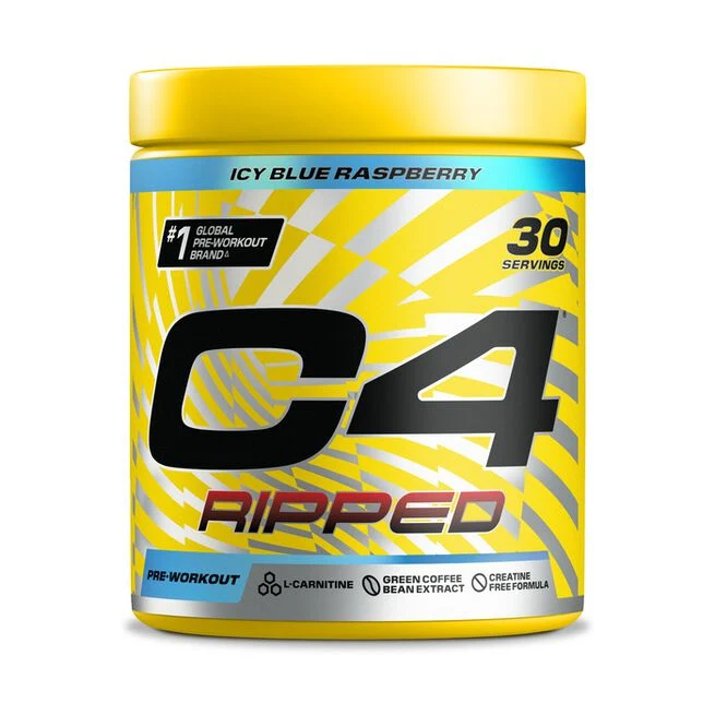C4 Ripped PWO Icy Blue Raspberry 30 portioner
