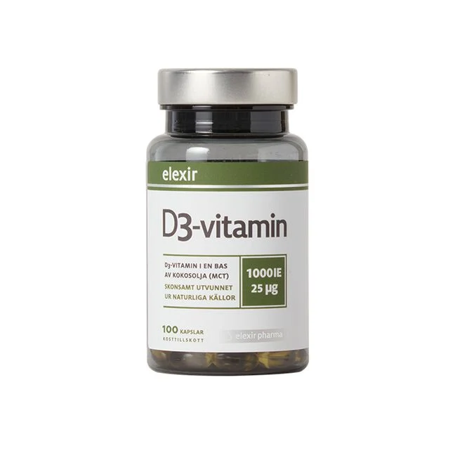 D3-vitamin 25 mcg 1000 IE 100 kapslar