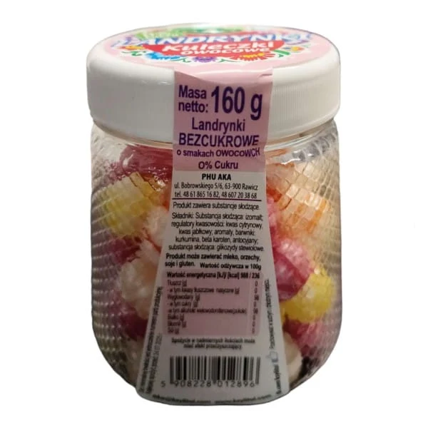 Aka Candies Fruchtbällchen 0 % Zucker 160 g