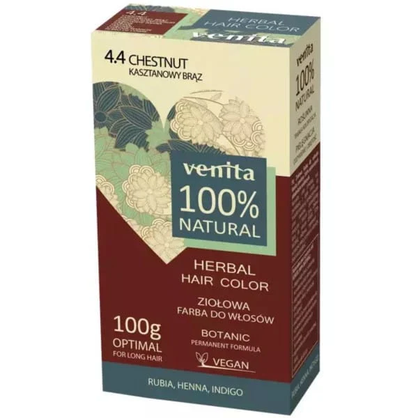 VENITA Kräuter-Haarfärbemittel 4.4 kastanienbraun 100g