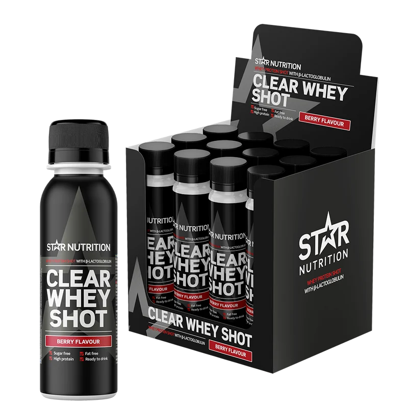 12 x Clear Whey Vassleprotein Shot 100 ml