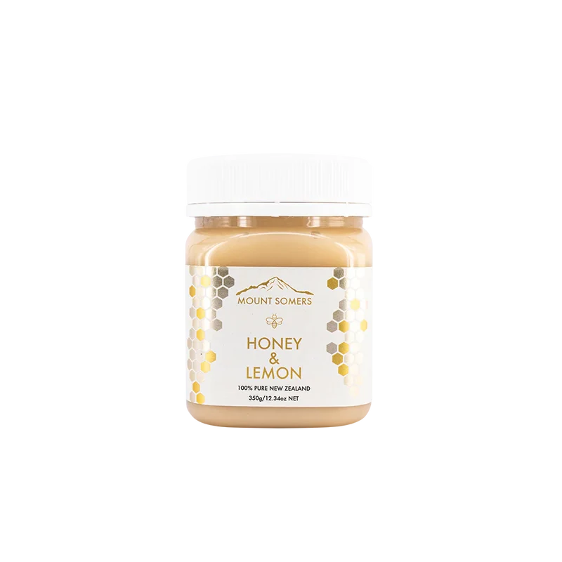 Mt Somers Lemon Flavour Honey 350g