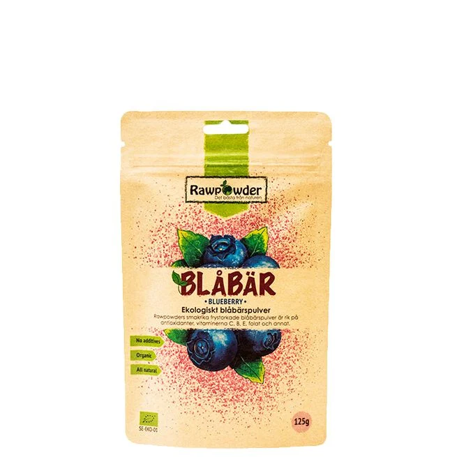 Ekologiskt Blåbärspulver 125 g