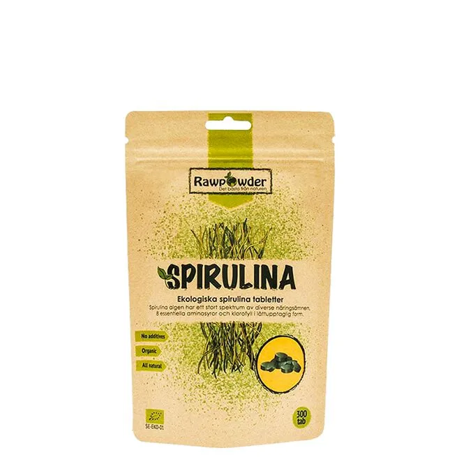 Ekologiska Spirulinatabletter 300 st