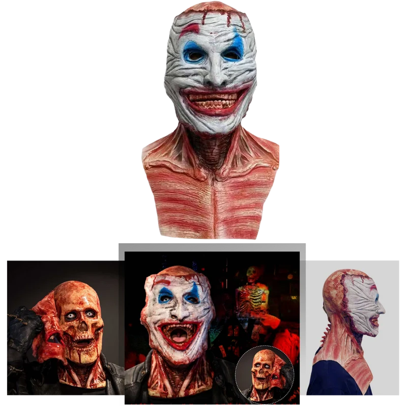 Realistisk Halloween Skräck dubbelmask