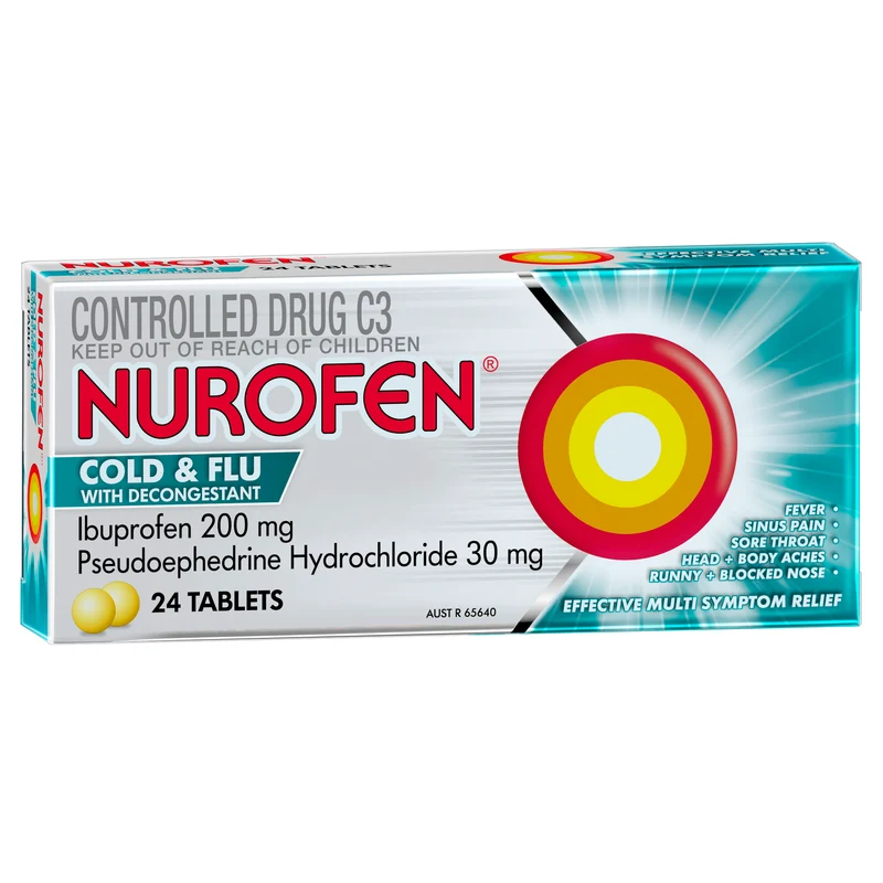 NUROFEN C&F wDecon (IBP&PSE) Tab 24s