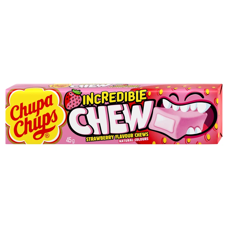 Chupa Chups Incredible Chew Strawberry 45 g