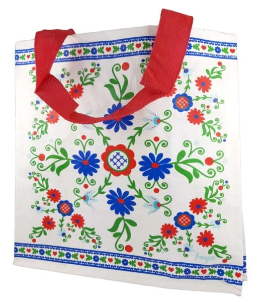 Z Pp Mini Folklore Tasche Weiß Motiv