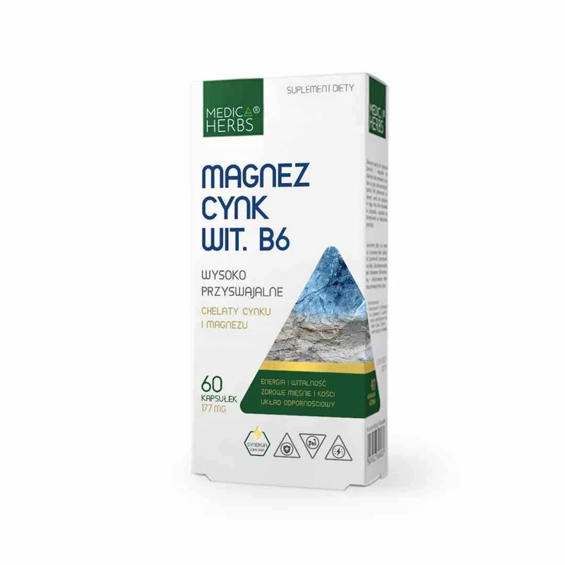 MEDICA HERBS Magnesium, Zink, Vit. B6 60 Kapseln.
