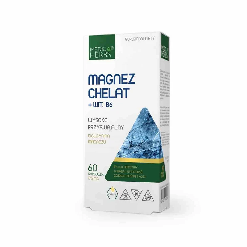 MEDICA HERBS Magnesiumchelat + Vit. B6 60 Kapseln.