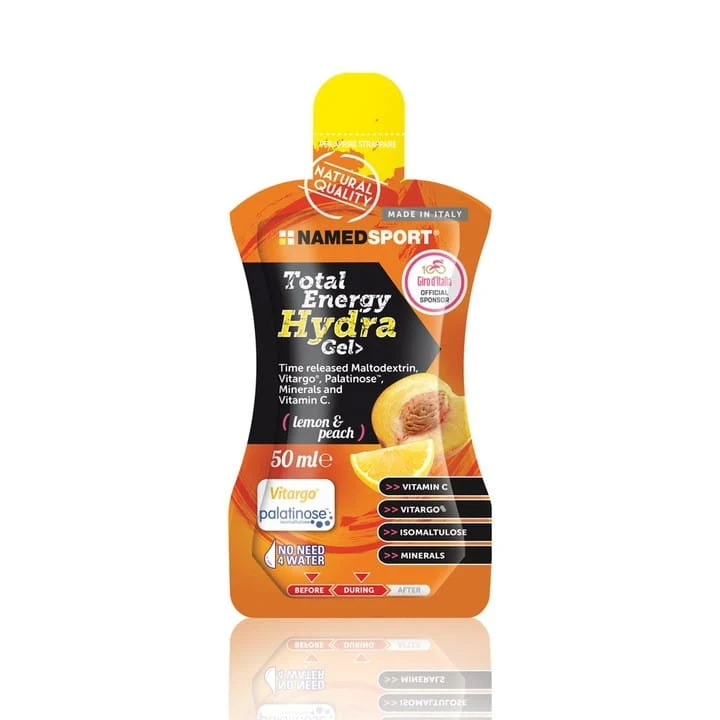 Namedsport Total Energy Hydra Gel Kohlenhydrat-Gel 50 ml Pfirsich-Zitronen-Geschmack