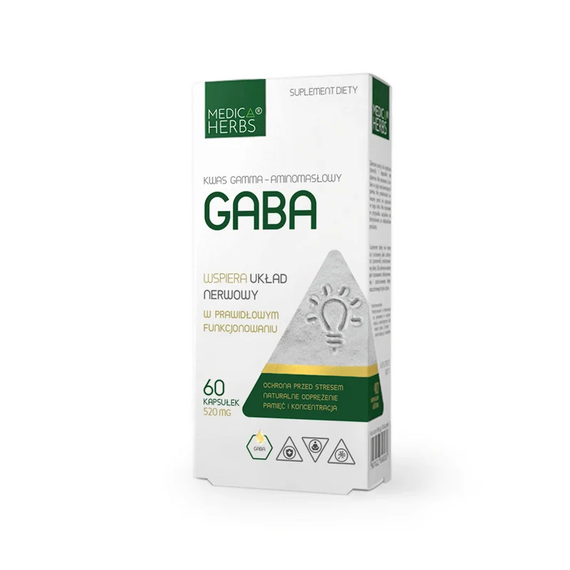 MEDICA HERBS Gaba 520mg, 60 Kapseln.