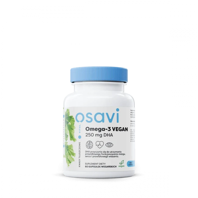 Omega-3 VEGAN 250 mg DHA (60 Kapseln) Osavi