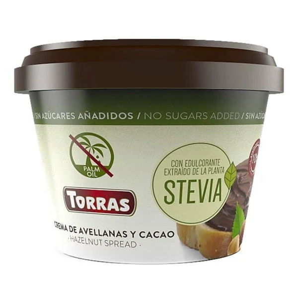 Torras Kakao-Nuss-Creme mit Stevia 200 g