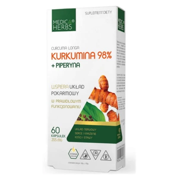 Medica Herbs Curcumin 98 % + Piperin 60 k