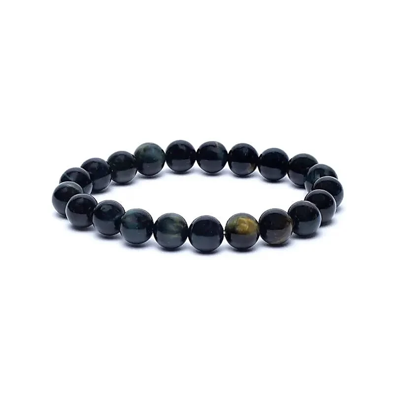 Armband 8mm Blå Tigeröga