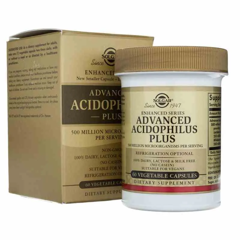 Solgar Advanced Acidophilus Plus (Darmflora) 60 Kapseln