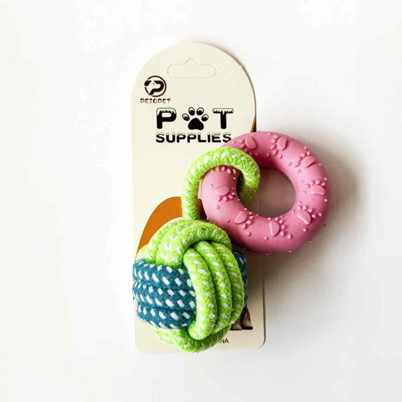 HB&Co Pet Toy Circle Chew&Ball Multi