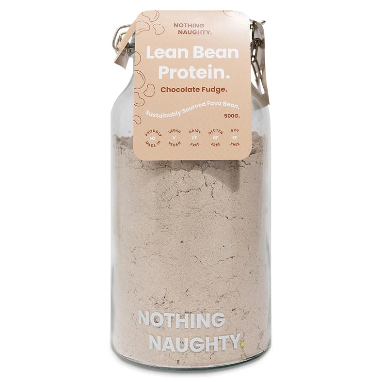 Nothing Naughty Lean Bean Protein Jar Choc Fudge 500g