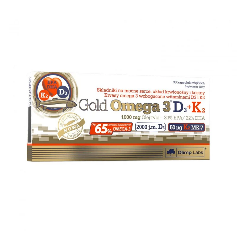 Olimp Gold Omega 3 D3 + K2 30 Kapseln