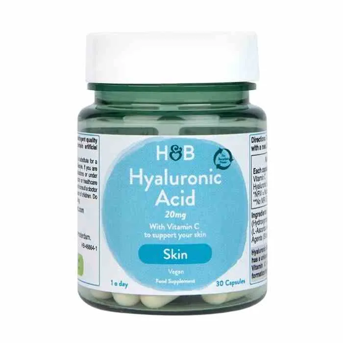 Holland & Barrett Hyaluronsäure und Vitamin C 20mg 30 Kapseln