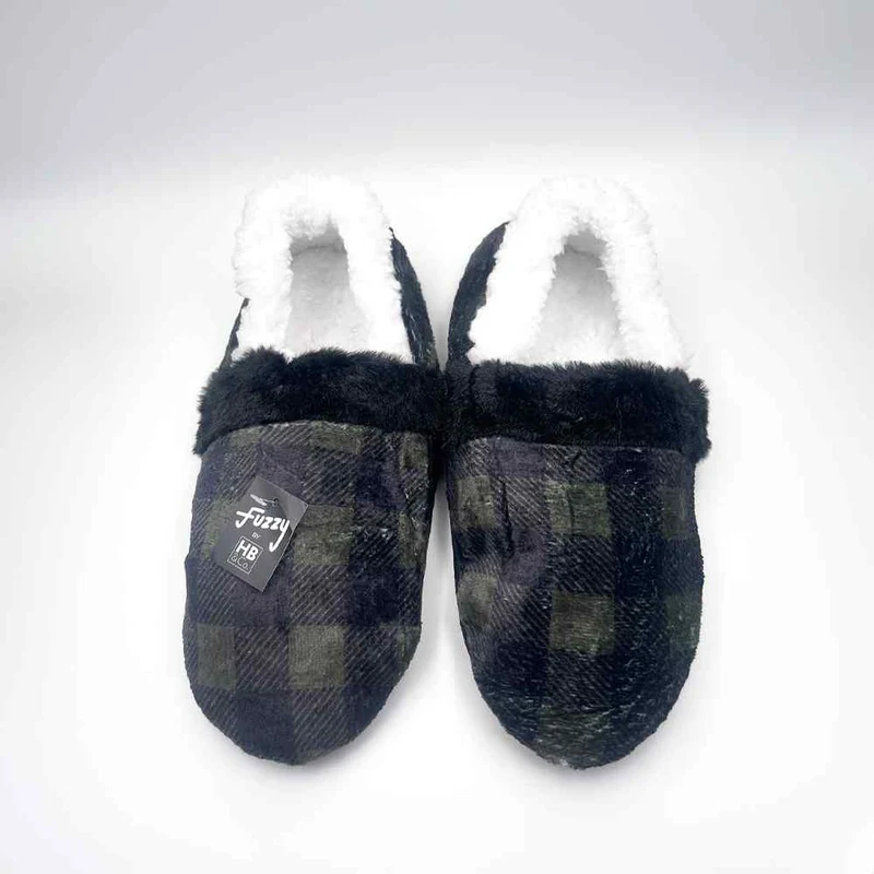 Fuzzy by HB&Co Mens Slippers Size XL 1pr