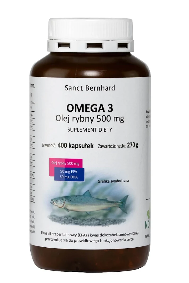 OMEGA 3 Fischöl 500 mg 400 Kapseln Kräuterhaus Sanct Bernhard KG