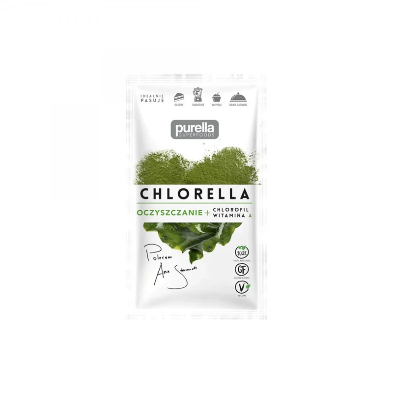 Chlorella. Reinigung. Chlorophyll + Vitamin A. 21 g