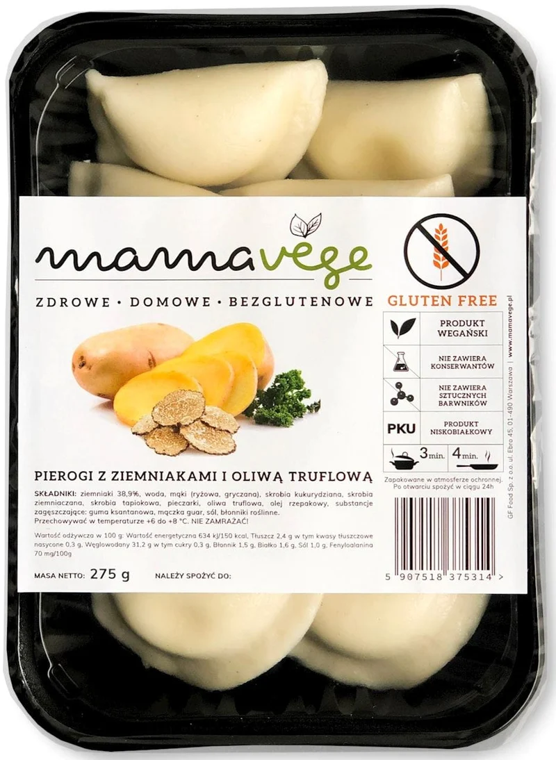 KNÖDEL MIT KARTOFFELN UND TRUFFELÖL, GLUTENFREI 275 g - MAMA VEGE