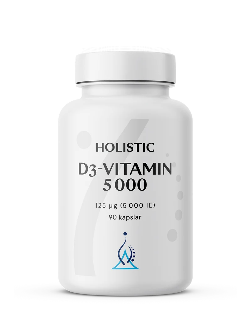 D3-vitamin 5000, 90 kapslar