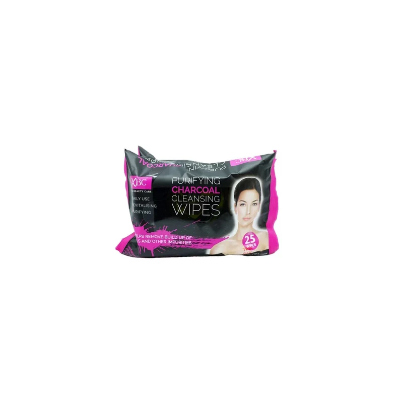 XBC Charcoal Facial Wipes 25s 2pk