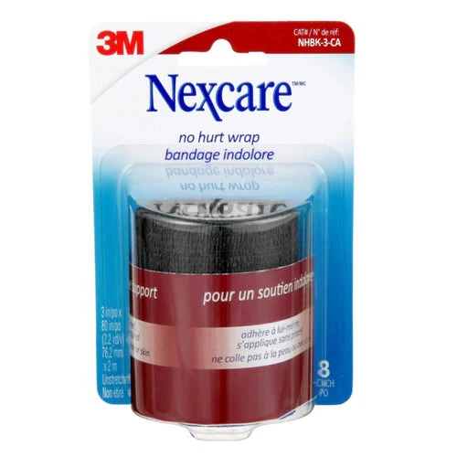 Nexcare No Hurt Wrap 75 mm x 2 m Black
