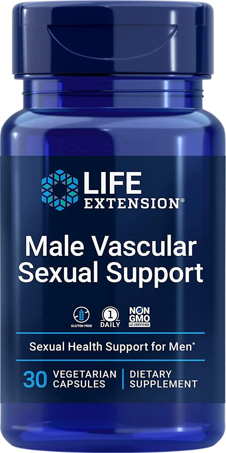 Männliche vaskuläre sexuelle Unterstützung 30 Life Extension-Kapseln