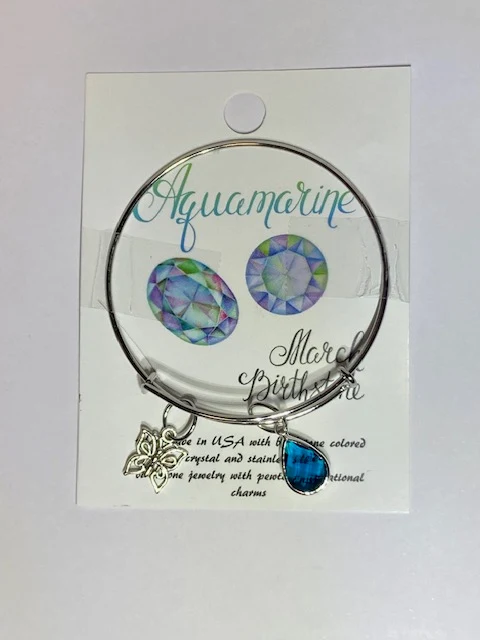 Armband Silver Mars - Akvamarin