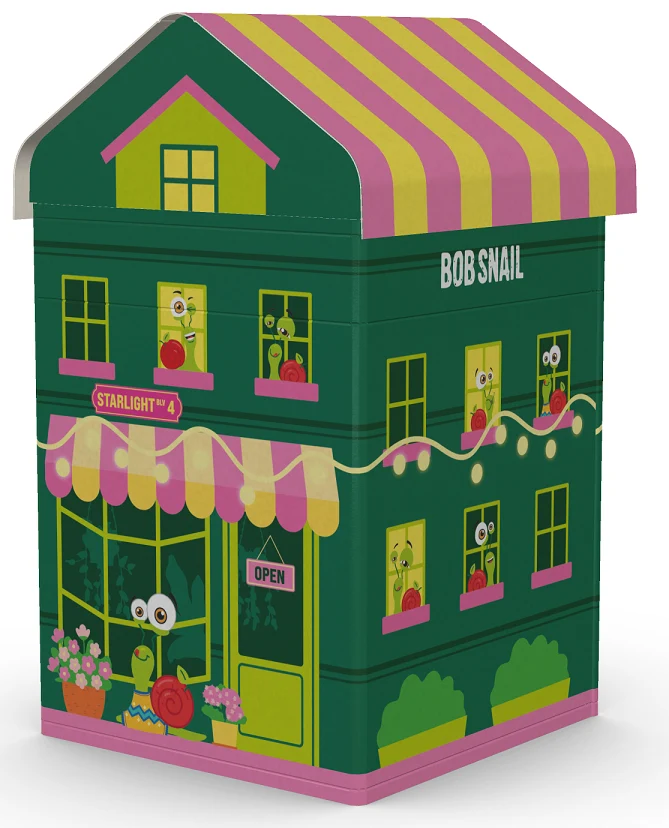 SNAIL CITY KINDER-SET - ZUCKERFREIER FRÜCHTIGKEITSTIER UND SPIELZEUG 384 g - BOB SNAIL (SAISONALPRODUKT)