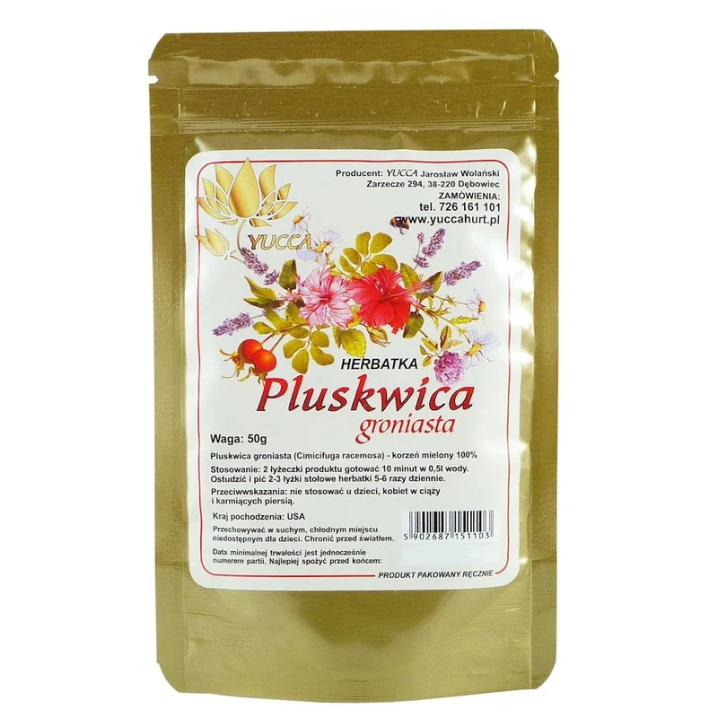 PROHERBIS Traubensilberkerze - gemahlene Wurzel 50g