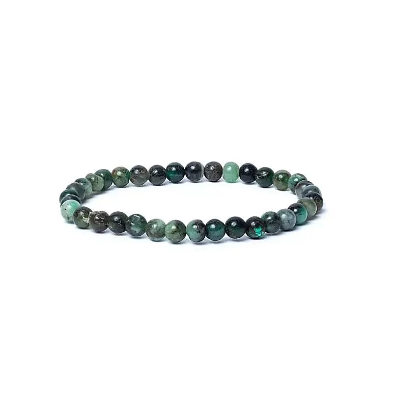 Armband Smaragd 6mm A-klass