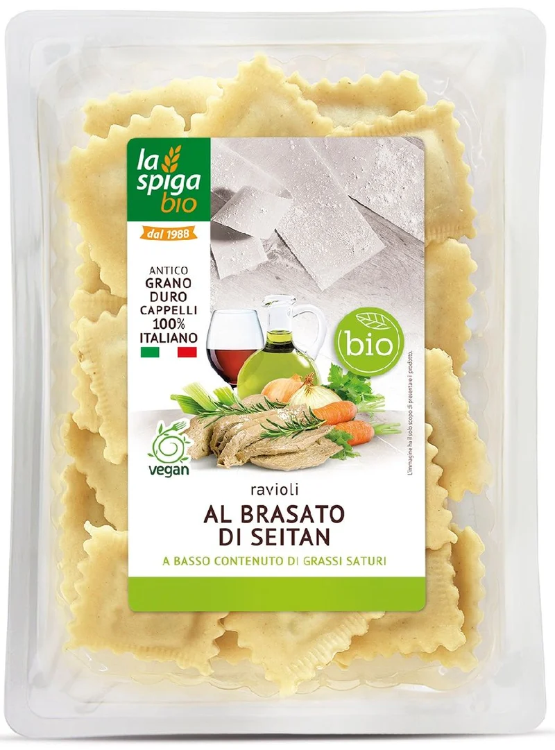 RAVIOLI FRISCH MIT GEMÜSE UND SEITAN BIO 250 g - LA SPIGA