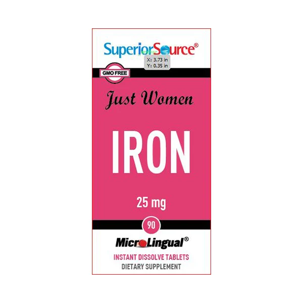 Just Women Iron 25mg 90tbl.